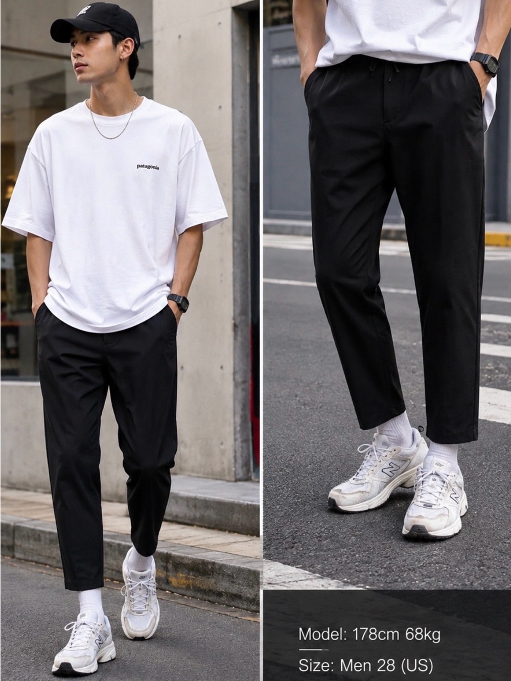 UNIQLO Men’s Black Smart Ankle Pants Size 28